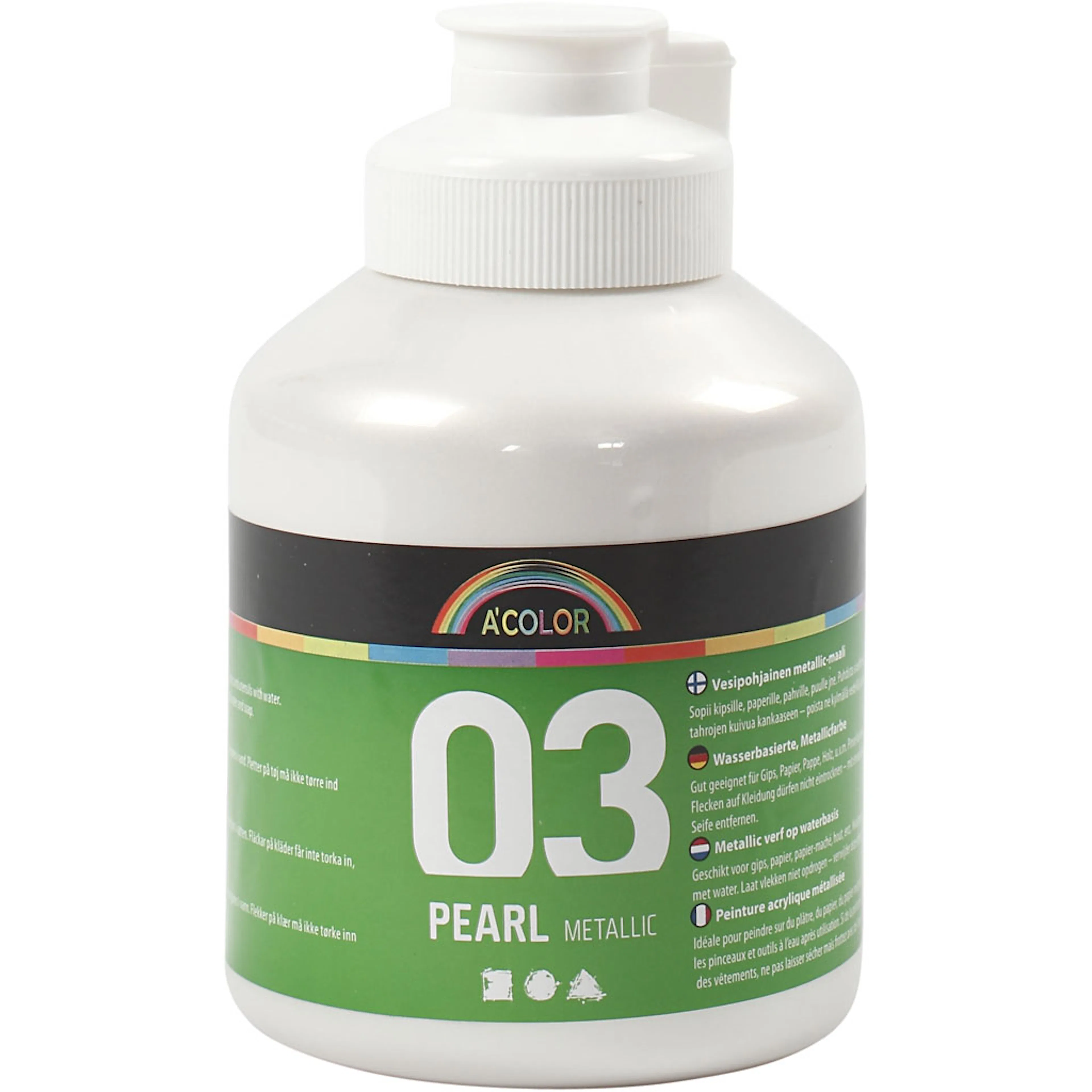 Akrylmaling Creativ Company A-color Nr 03 Metallic 500 ml