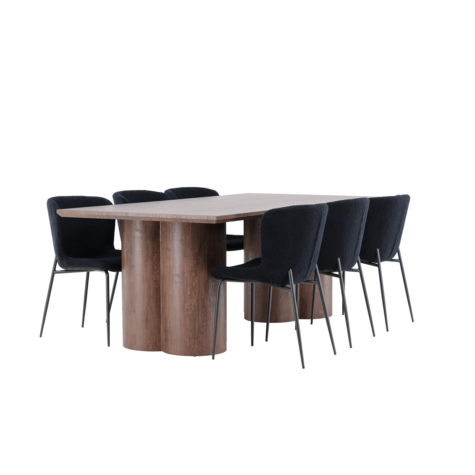 Spisegruppe Venture Home Olivia 210 med 6 stk Modesto Stoler