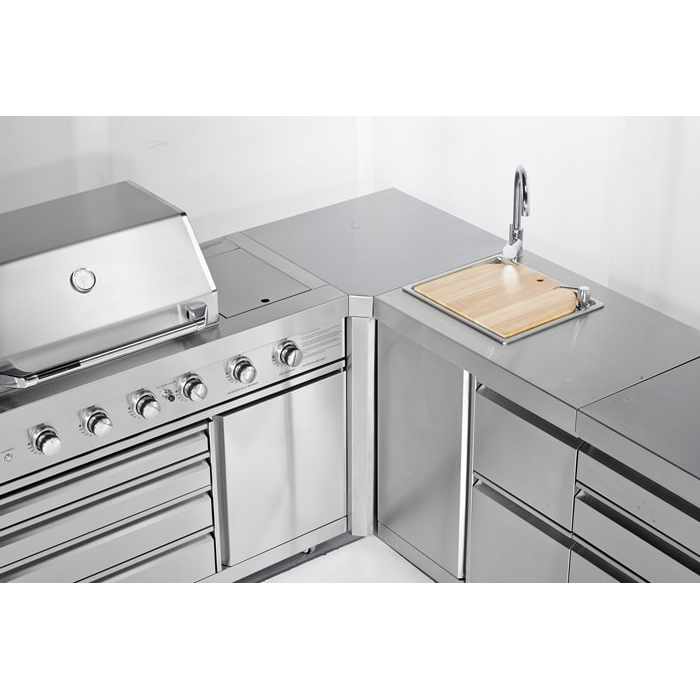 Hjørnemodul Myoutdoorkitchen Stainless Collection 90°