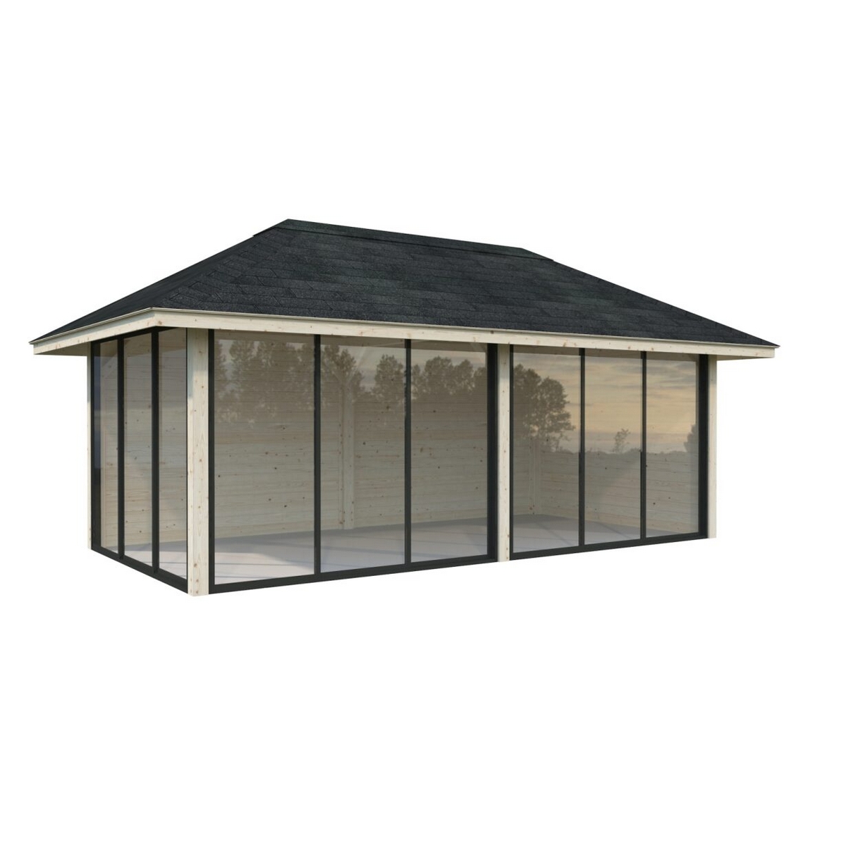Hagestue Palmako Bianca 16,6 m2 Sett 202 Slide