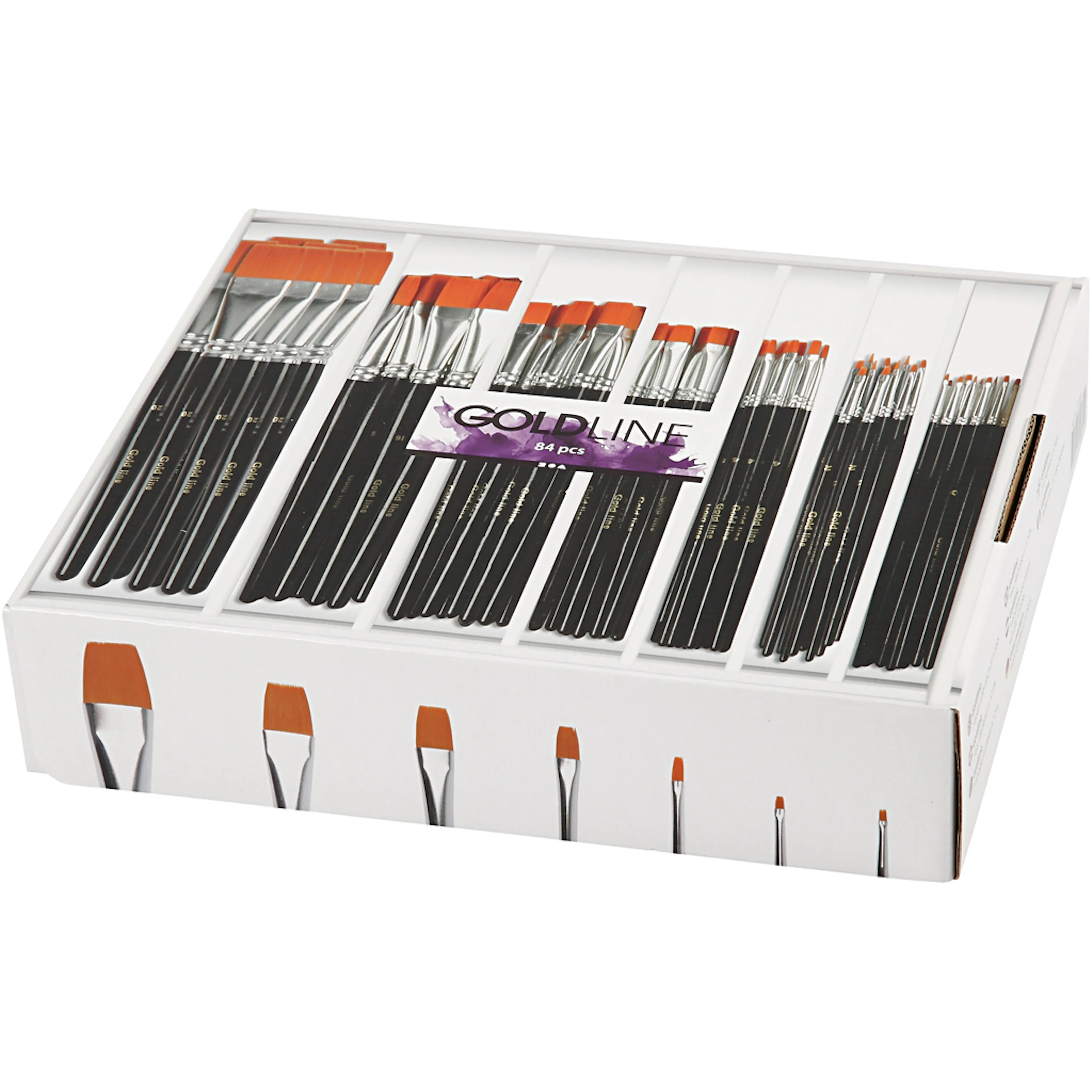 Pensler Creativ Company Gold Line Flate Nr 0+2+4+8+12+16+20 84 Stk/1 Pk
