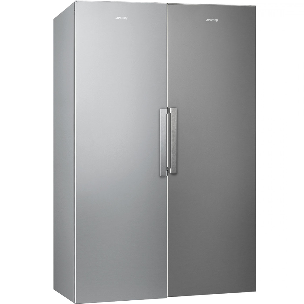 Kjøl/Frys Pakke Smeg FS18EV2HX + FF18EN2HX Rustfri med Automatisk Avriming