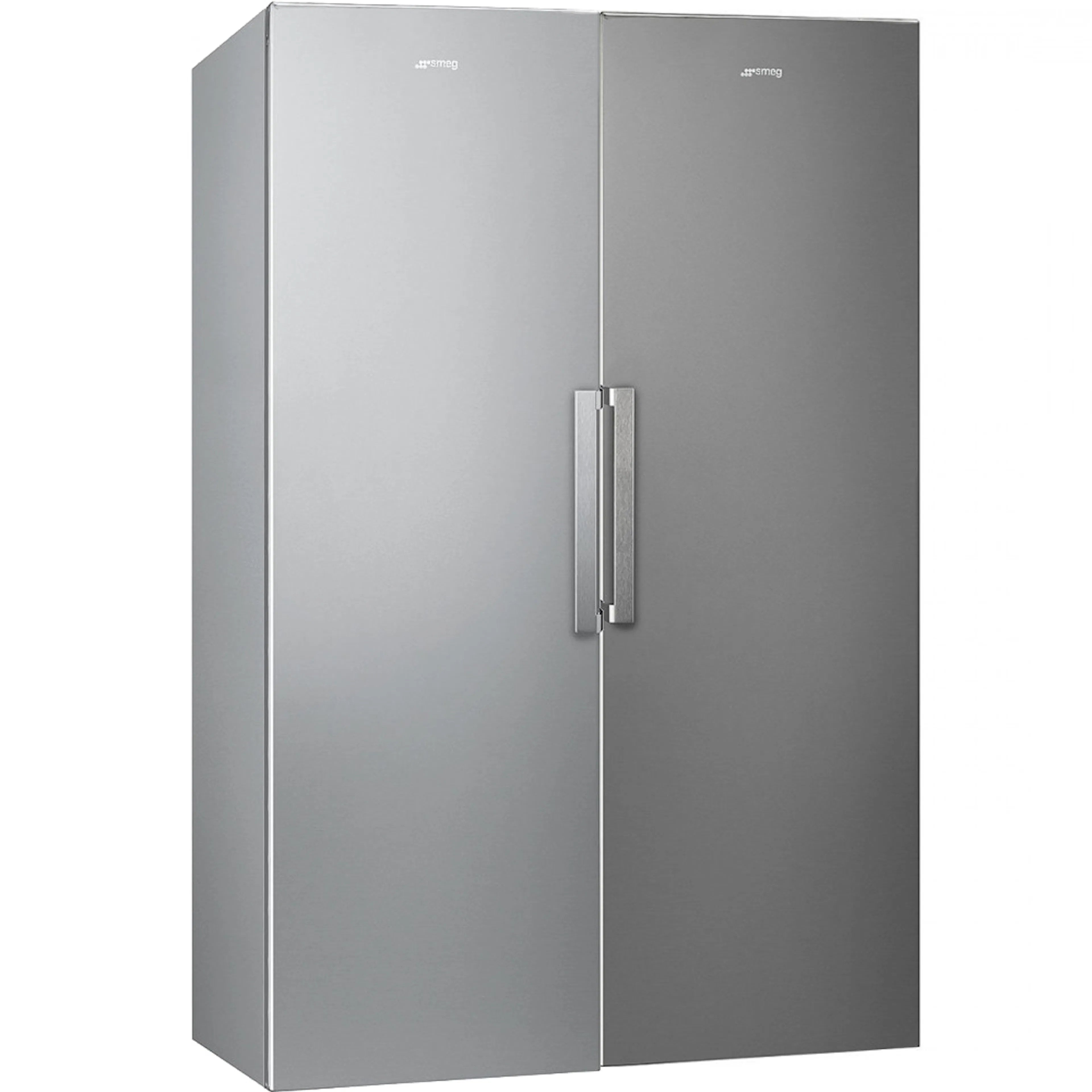Kjøl/Frys Pakke Smeg FS18EV2HX + FF18EN2HX Rustfri med Automatisk Avriming