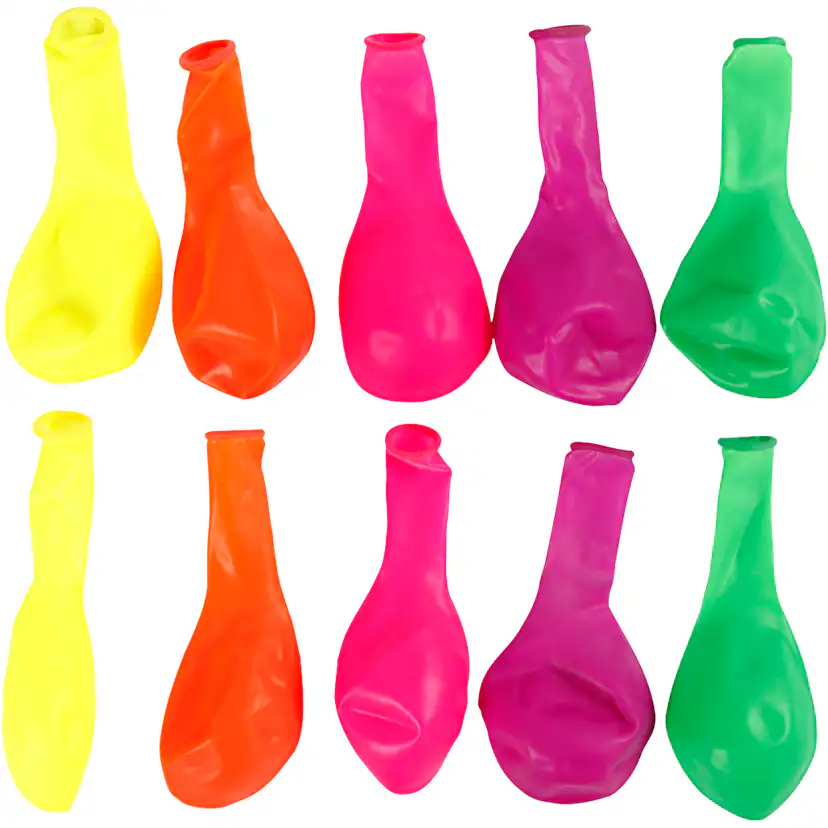 Ballonger Creativ Company 23 cm 10 stk/1 Pk Ass Farger Runde