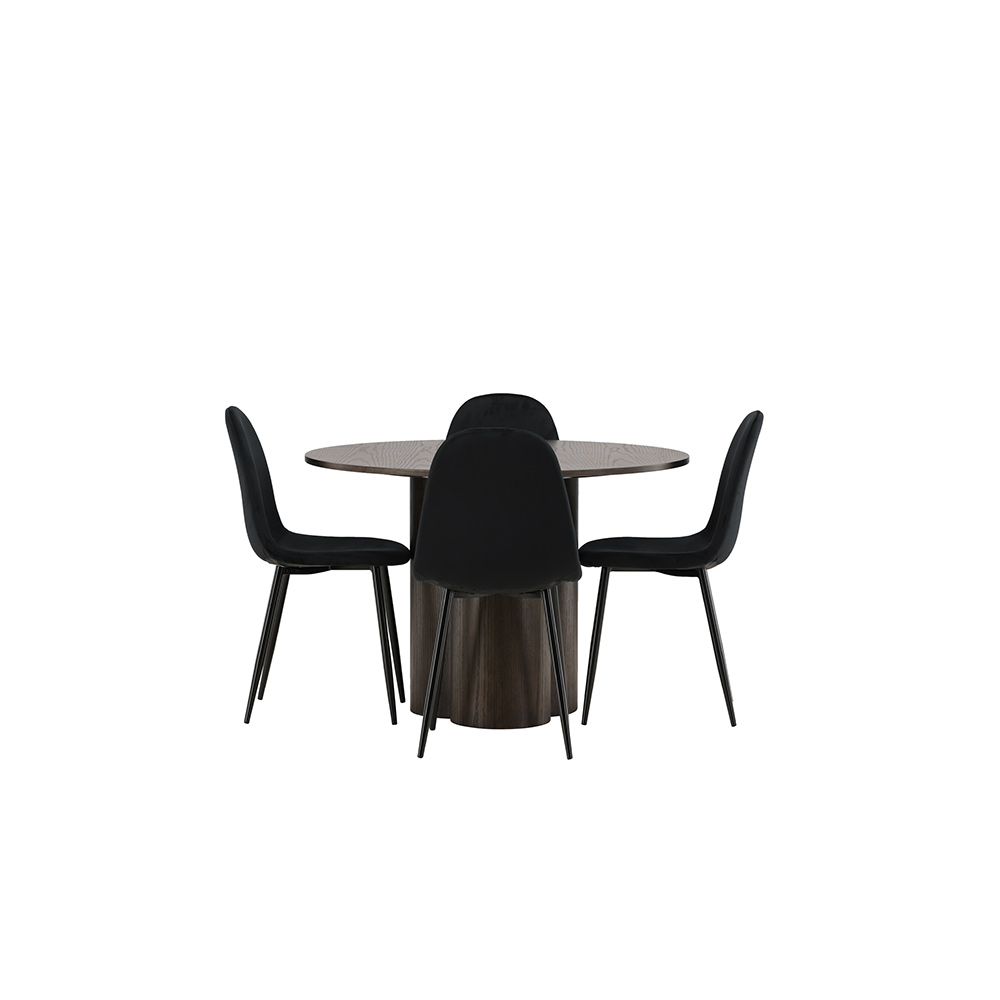 Spisegruppe Venture Home Olivia med 4 Polar Stoler