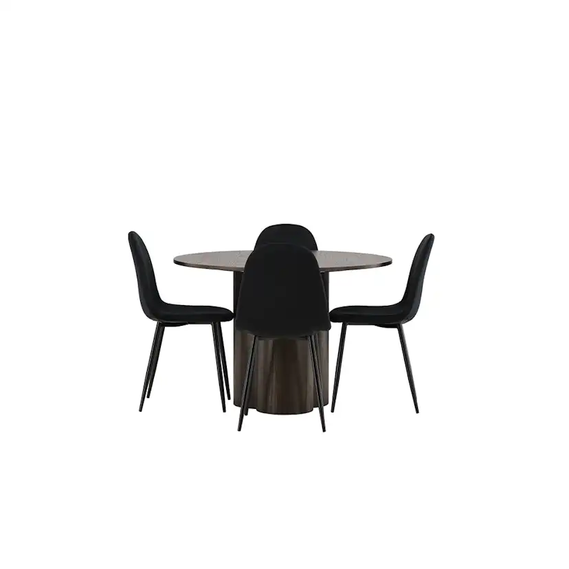Spisegruppe Venture Home Olivia med 4 Polar Stoler