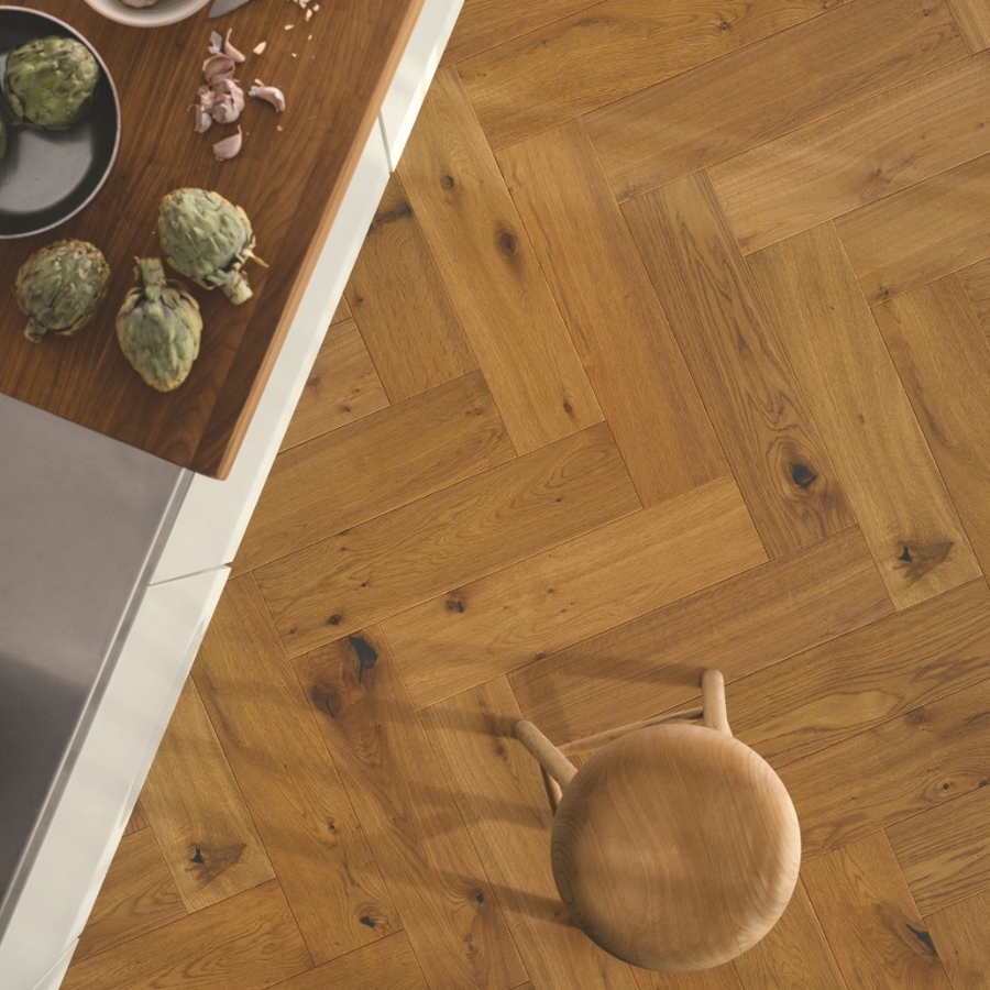 Parkett Pergo Saltholm Brown Herringbone Oak