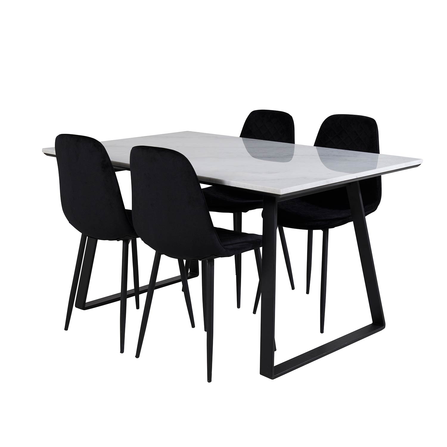 Spisegruppe Venture Home Estelle 140 med 4 Phoi Stoler