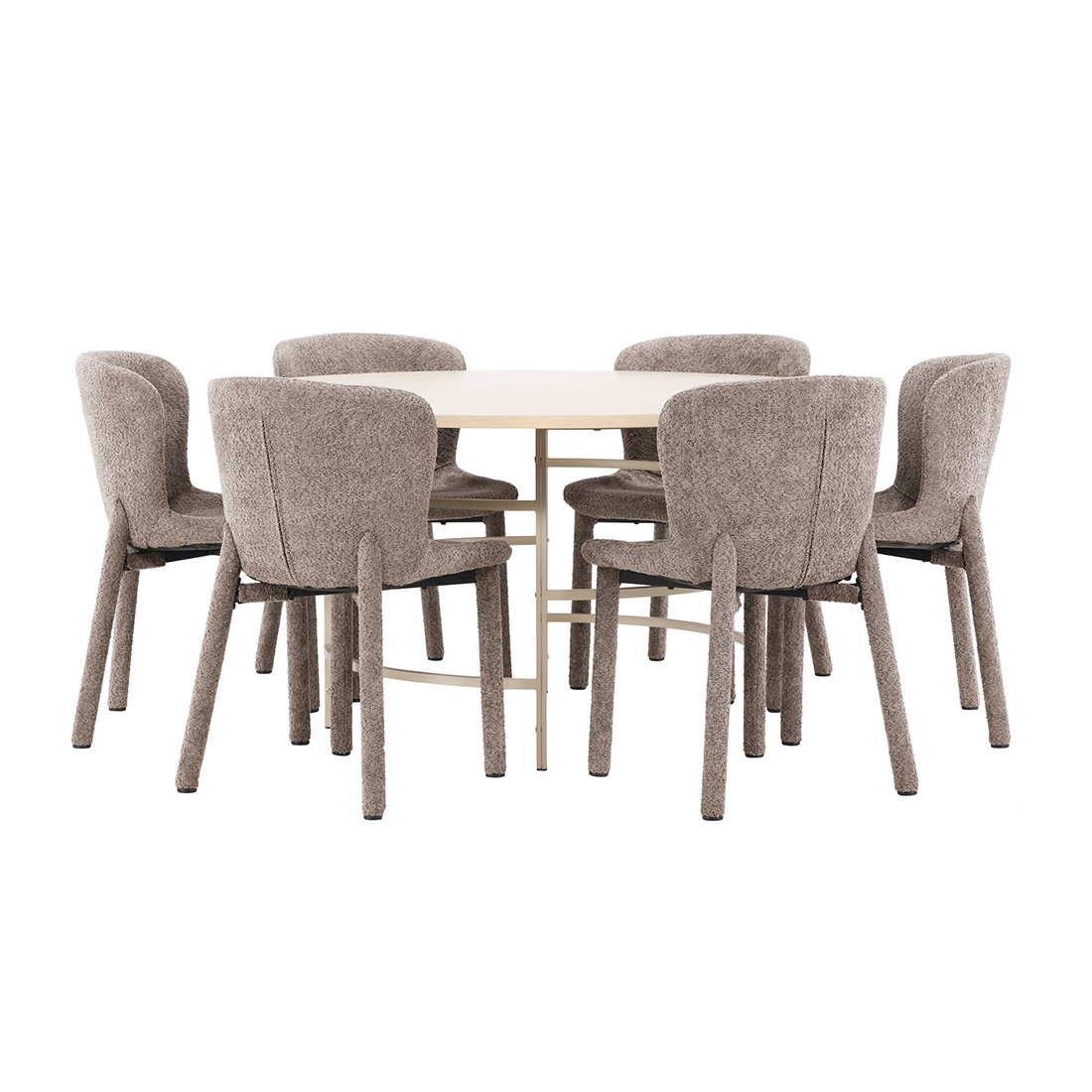 Spisegruppe Venture Home Copenhagen Ø140 cm med 6st Astoria Spisestoler
