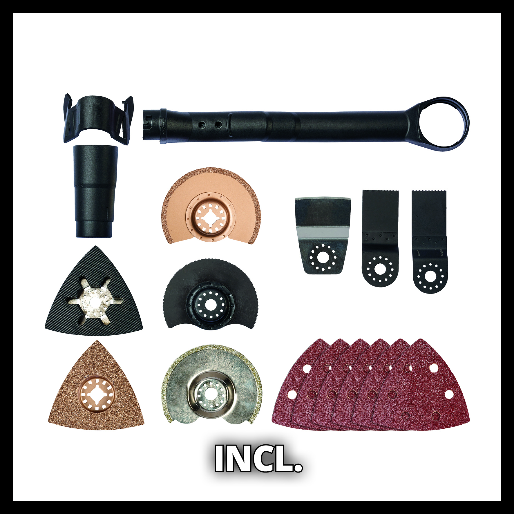 Multiverktøy Einhell TE-MG 300 E med kit tilbehør