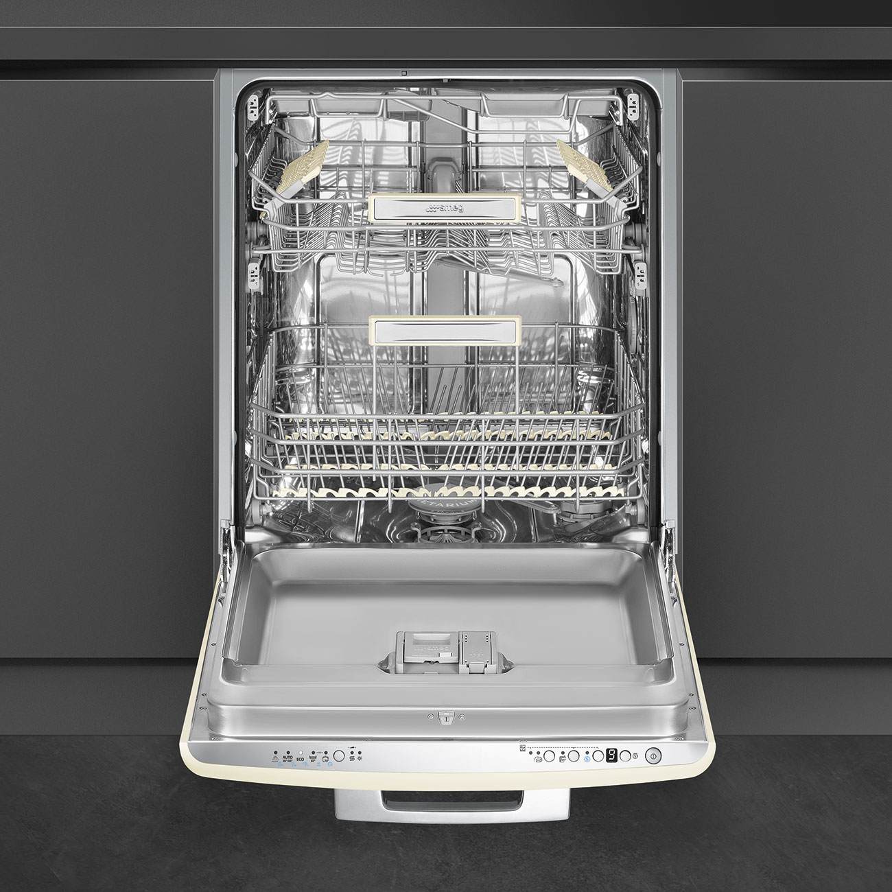 Smeg Oppvaskmaskin STFABCR3 50's Style Creme 60 cm Creme