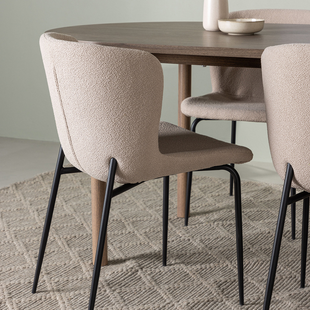 Spisegruppe Venture Home Andy med 4 Modesto Stoler