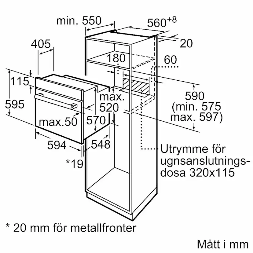 Innbyggingsovn Siemens HB010FBV1S
