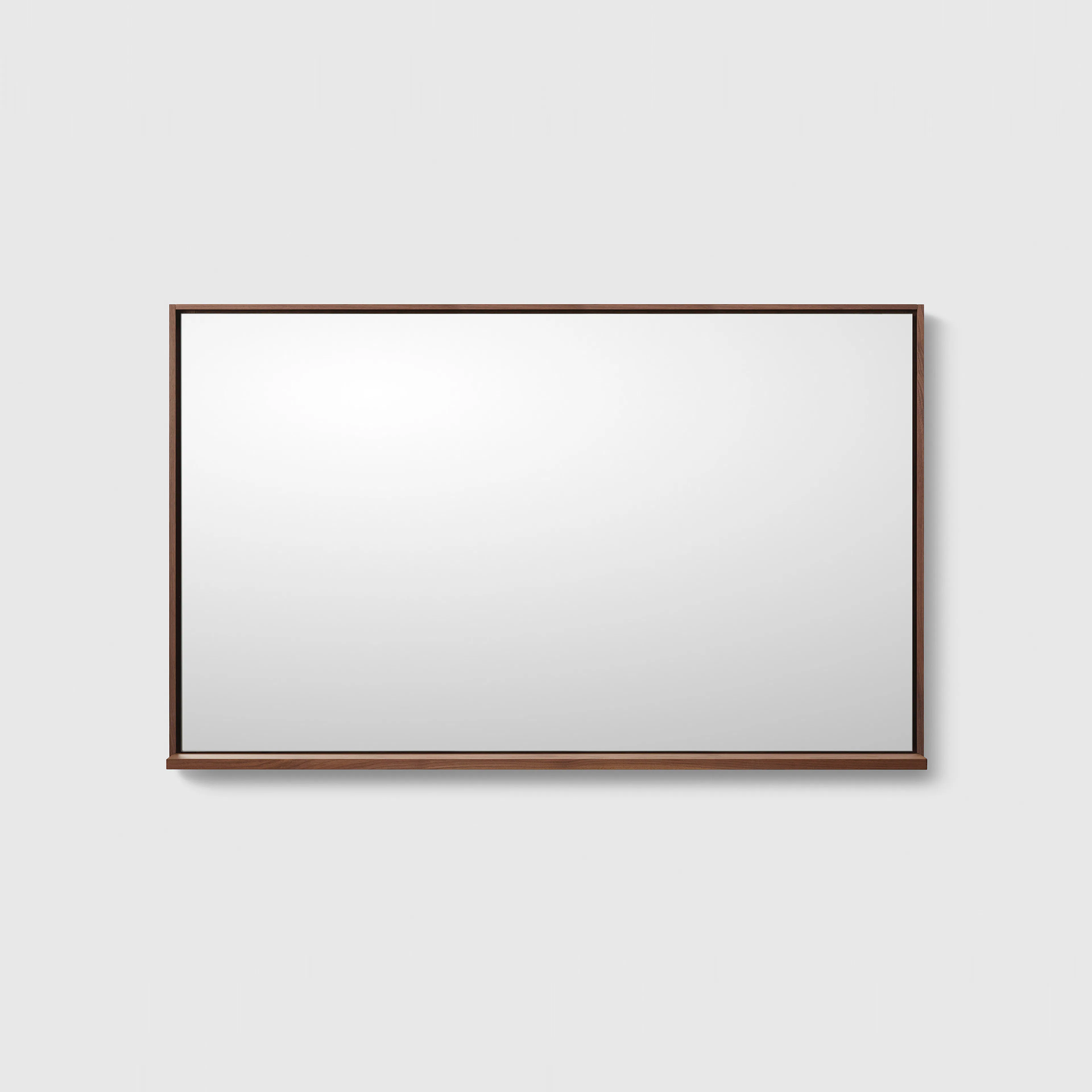Spegel Haven M7 140 med belysning-Walnut Wood, Med hylla