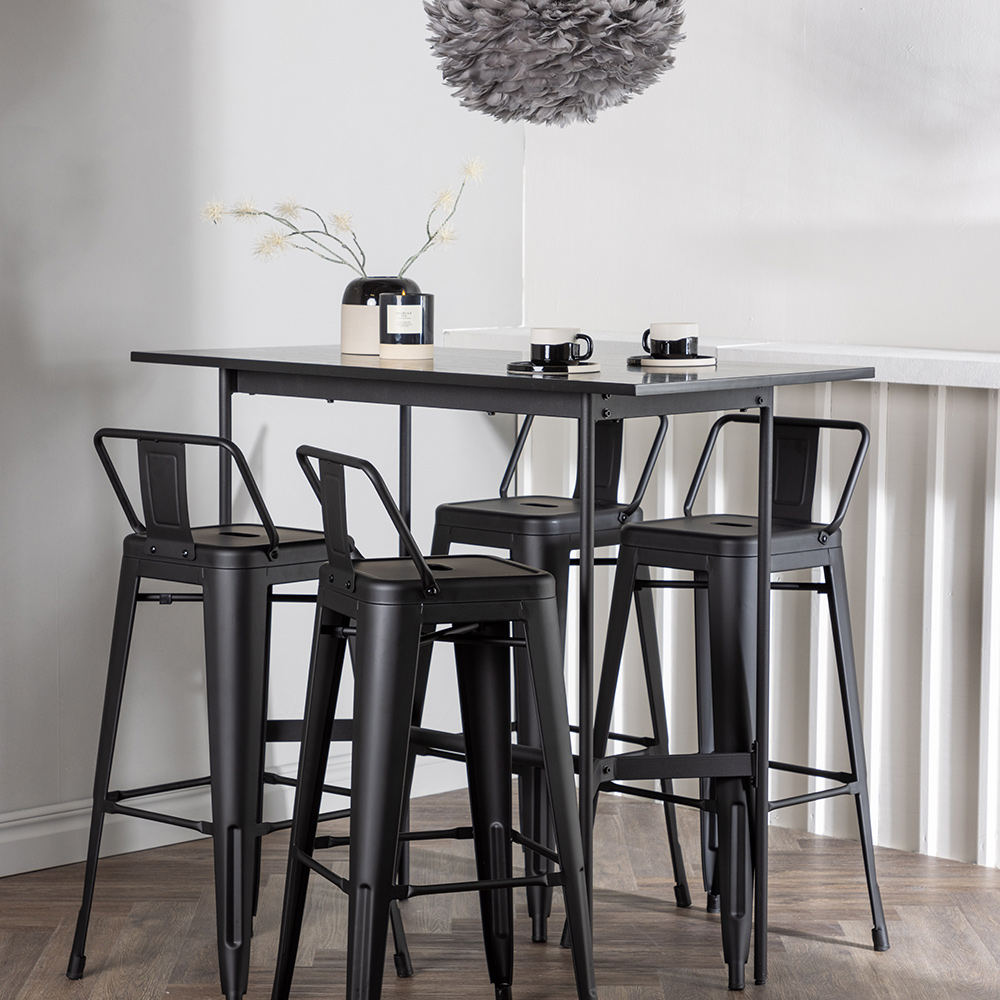 Spisegruppe Venture Home Rax med 4 stk Tempe Stoler Ryggstøtte