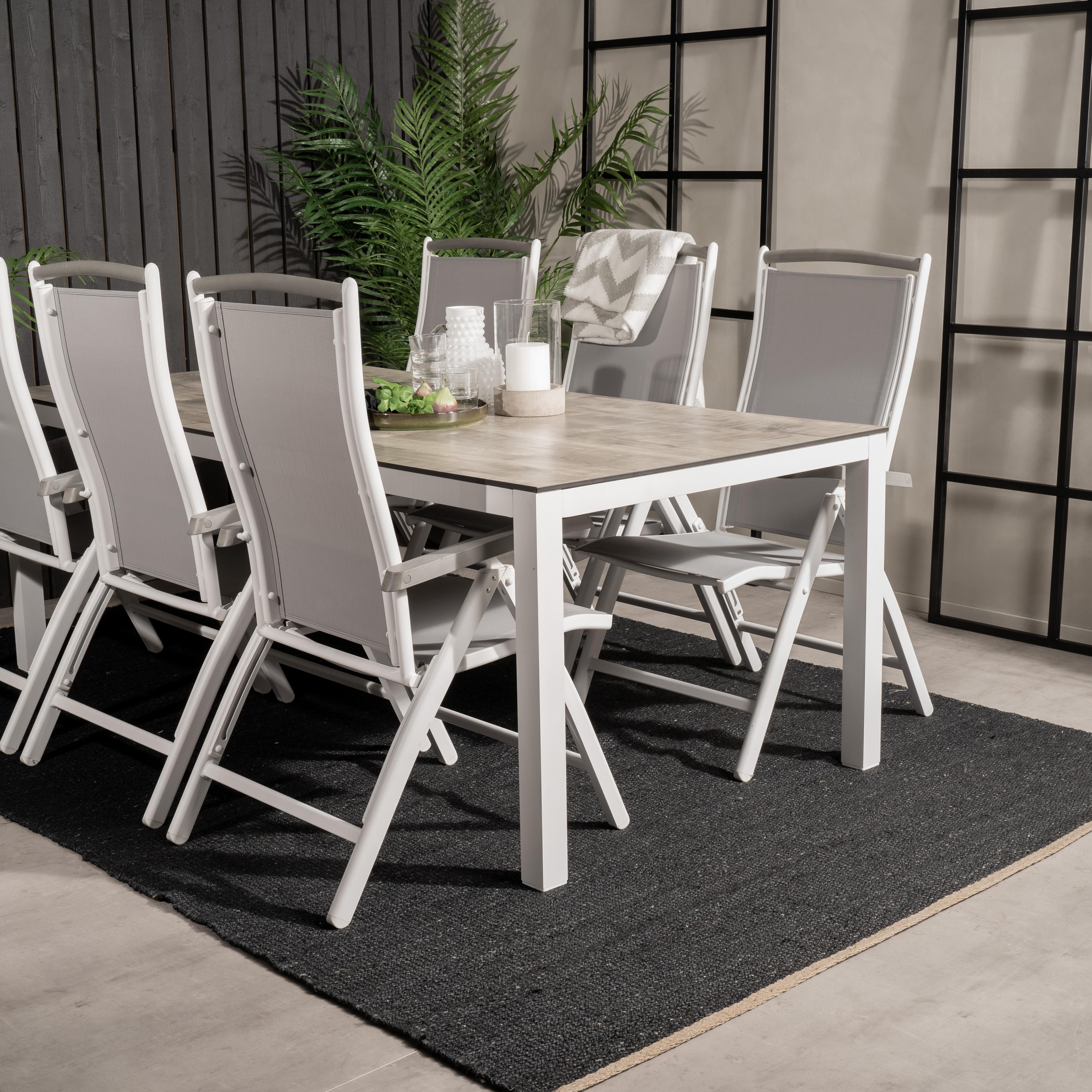 Spisegruppe Venture Home Lea 205 med 6 Aleyna Stoler