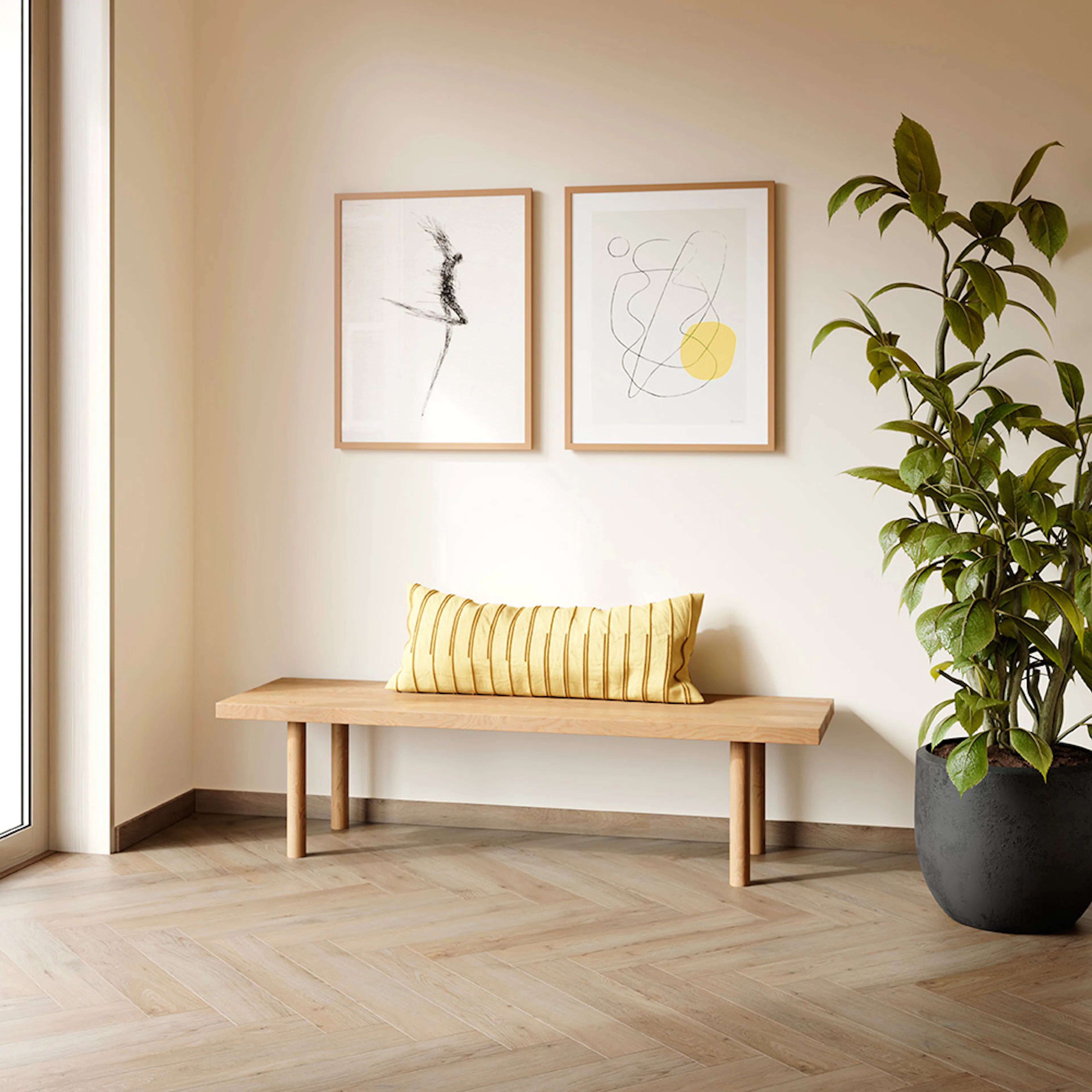Vinylgulv BerryAlloc Zenn Herringbone Faro