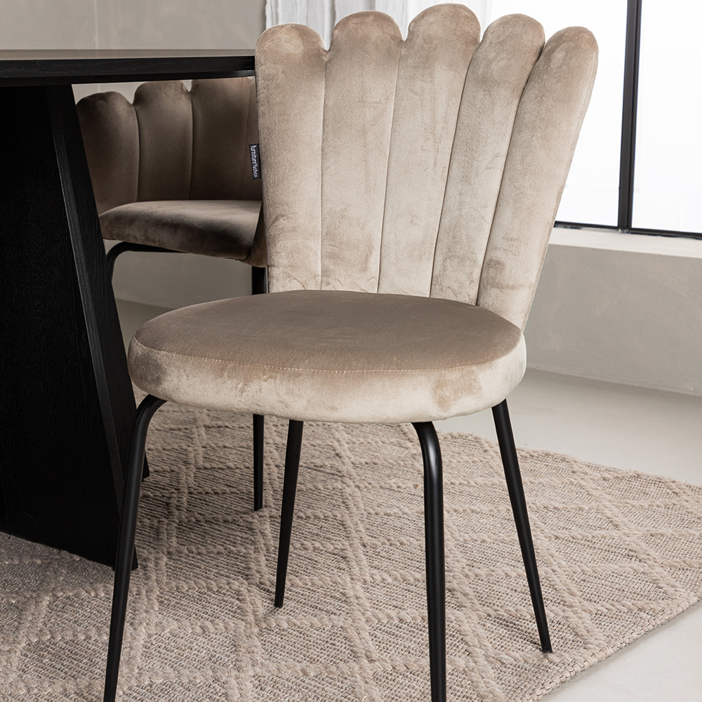 Spisegruppe Venture Home Bootcut med 4 Limhamn Light Stoler