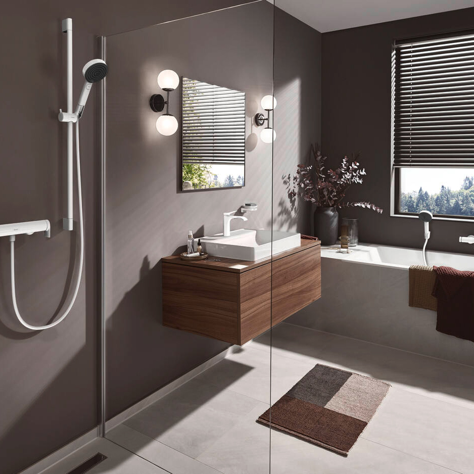 Handdusch Hansgrohe Pulsify Select S 105 3jet Activation Mat Matt Hvit