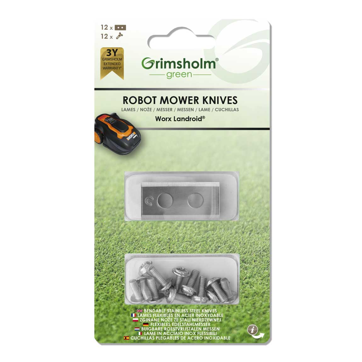 Kniv Grimsholm 12-pk til Worx