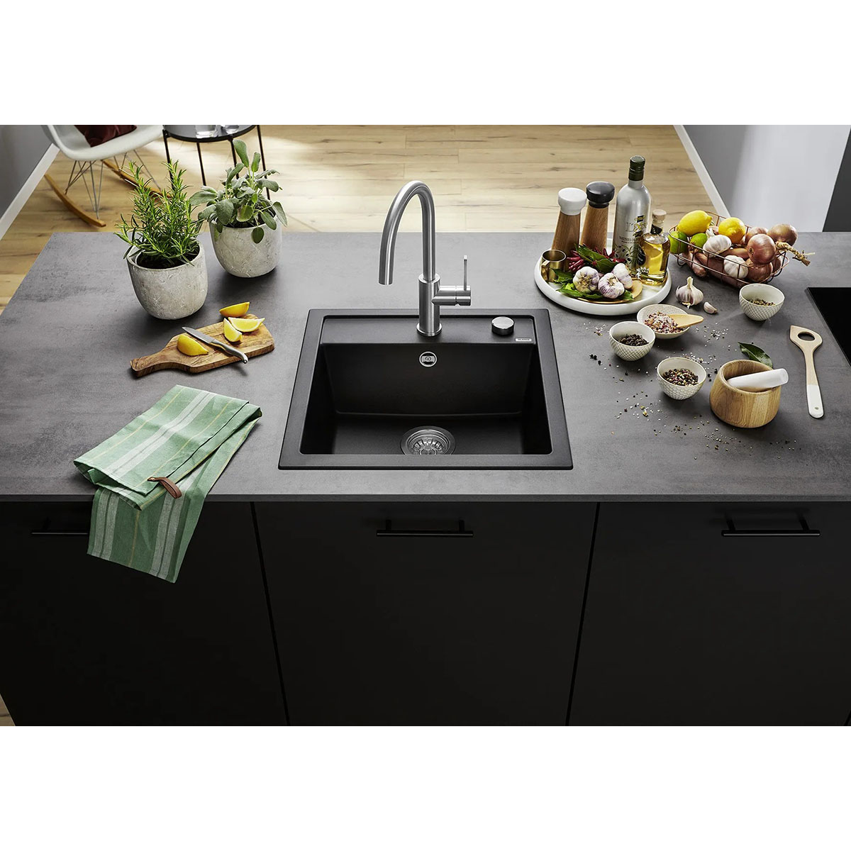 BLANCO DALAGO 5 SILGRANIT® - SVART Sort