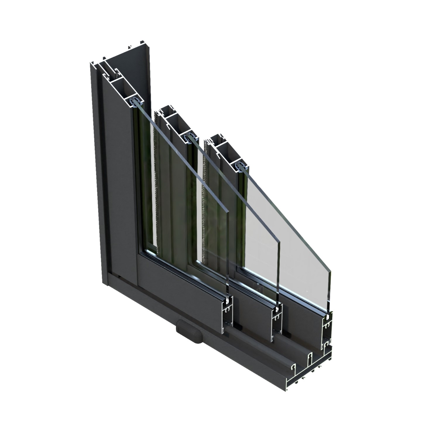 Skyvedør Palmako SLIDE 1-Lags Aluminium