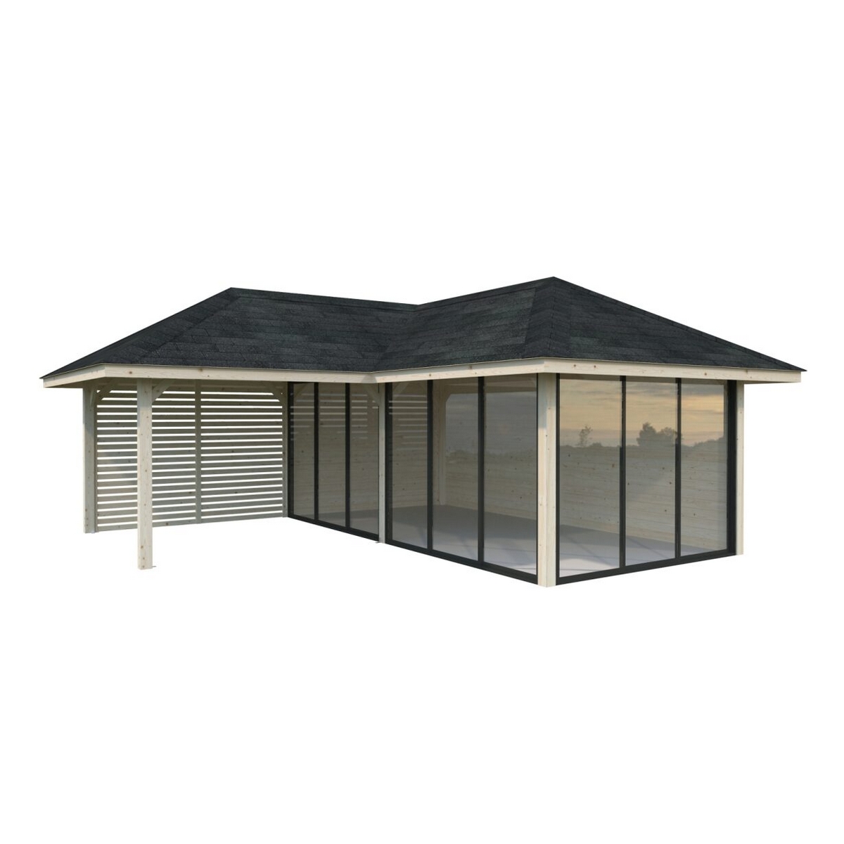 Hagestue Palmako Bianca 24,9 m2 Sett 214 Slide