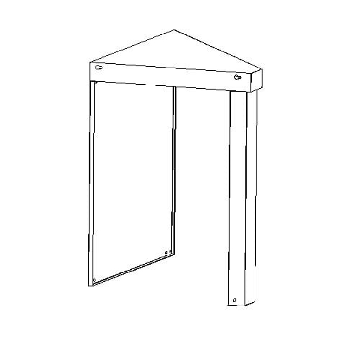 Hjørnemodul Myoutdoorkitchen Stainless Collection 45°