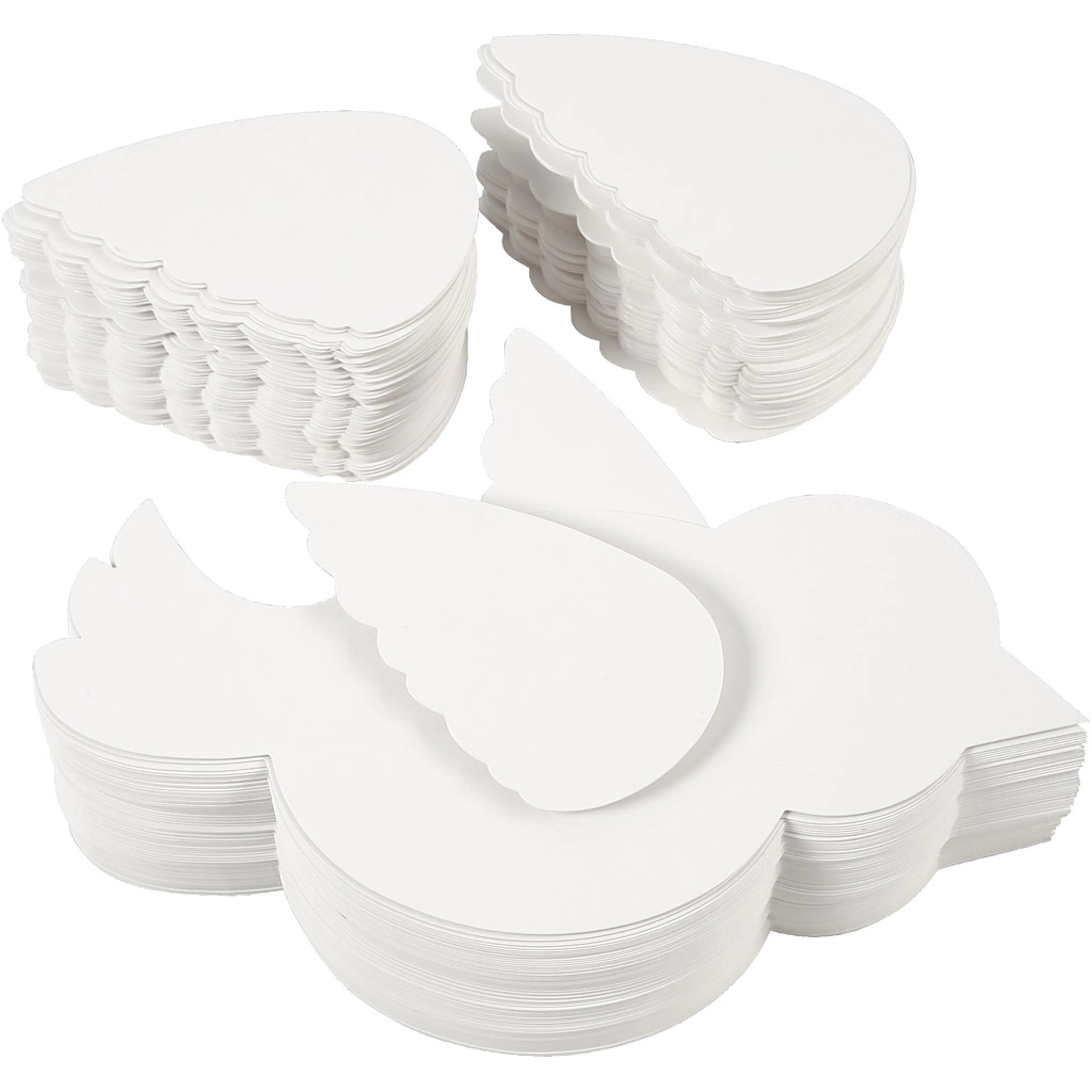 Pappfigur Creativ Company Fugler Hvit L25 cm 400 g 100 Sett/1 Pk