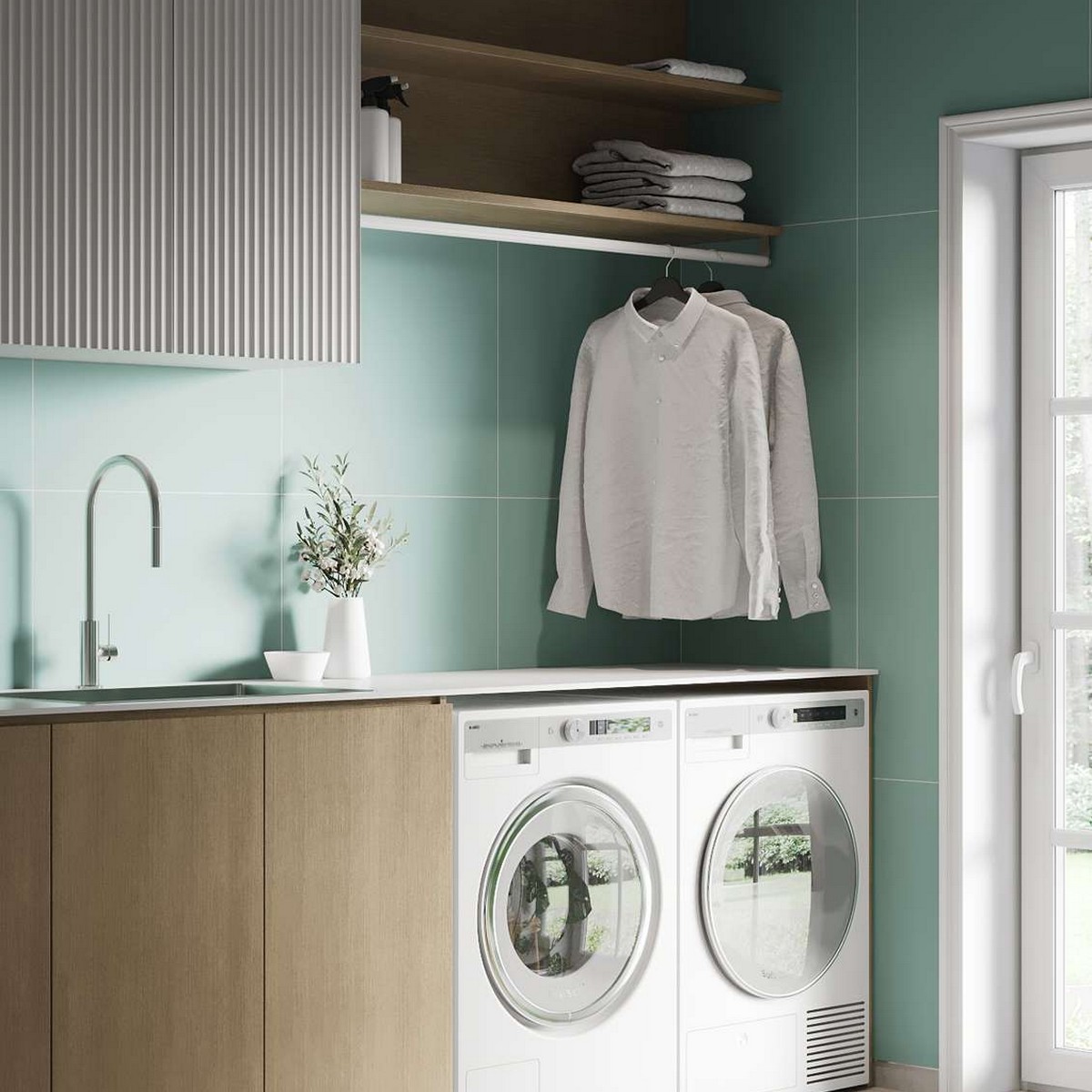 Baderomspanel Fibo 3212-6060 EM Aqua Mint