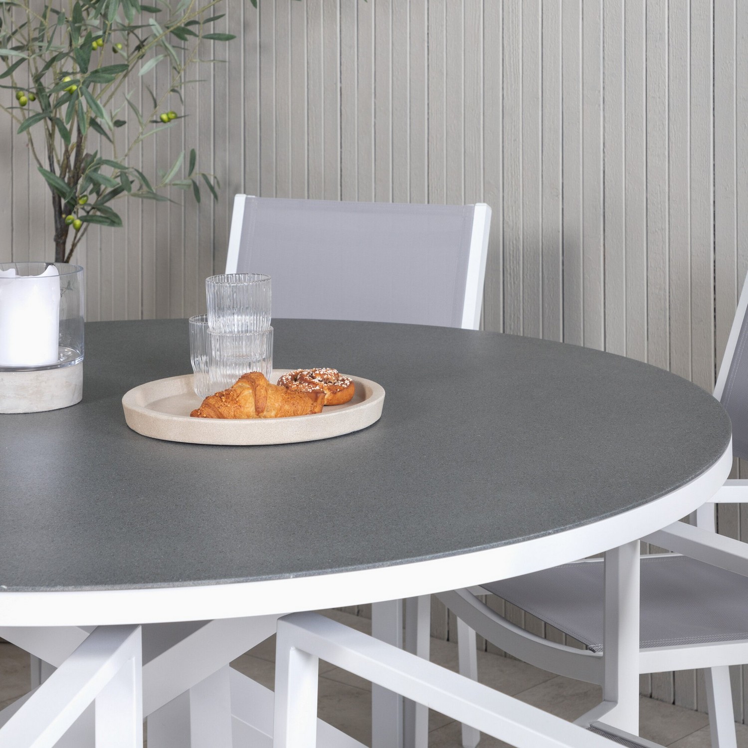Spisegruppe Venture Home Copacabana med 6 Copacabana Lenestoler