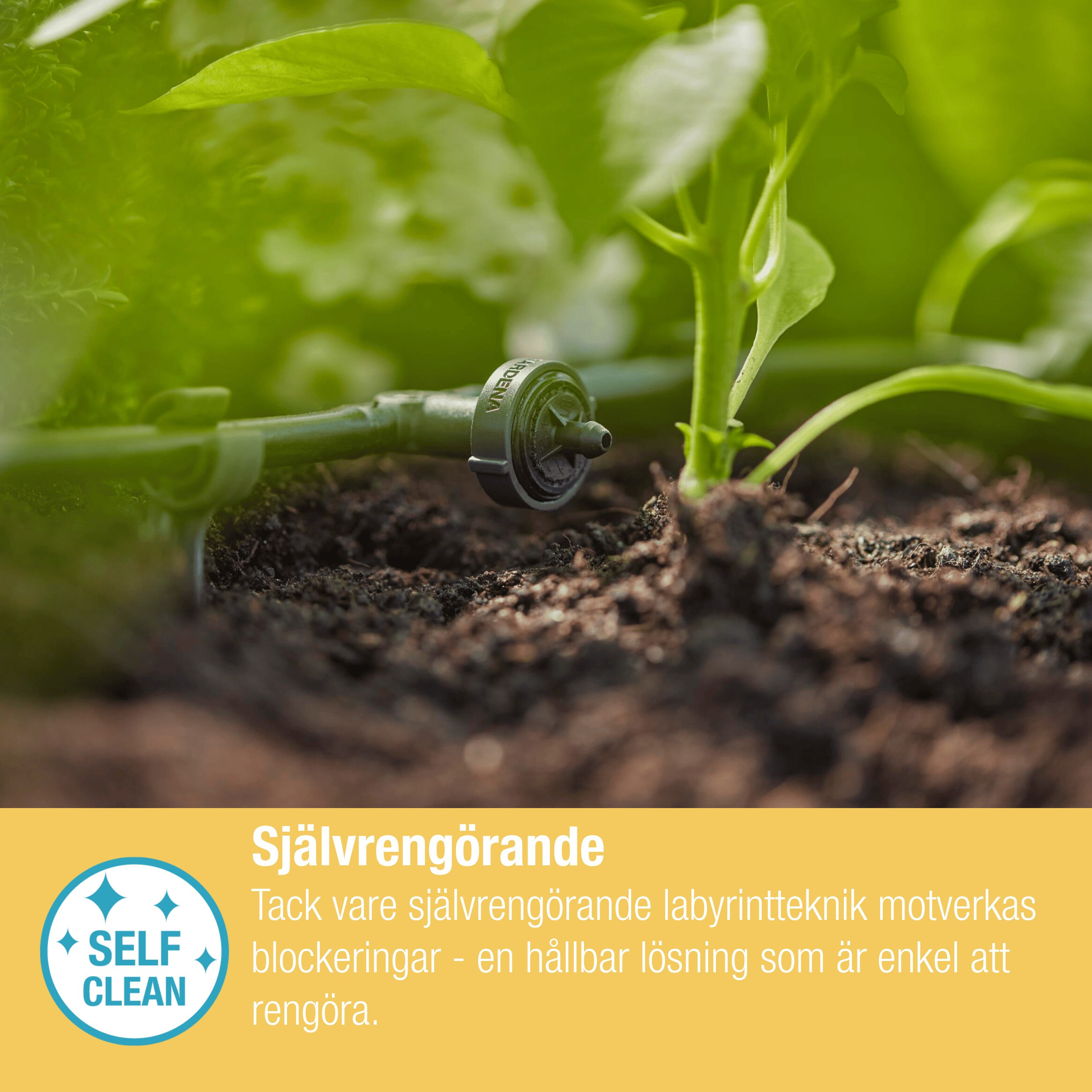 Dryppfordeler Gardena Micro-Drip Inline 2 l/h Trykkregulerende