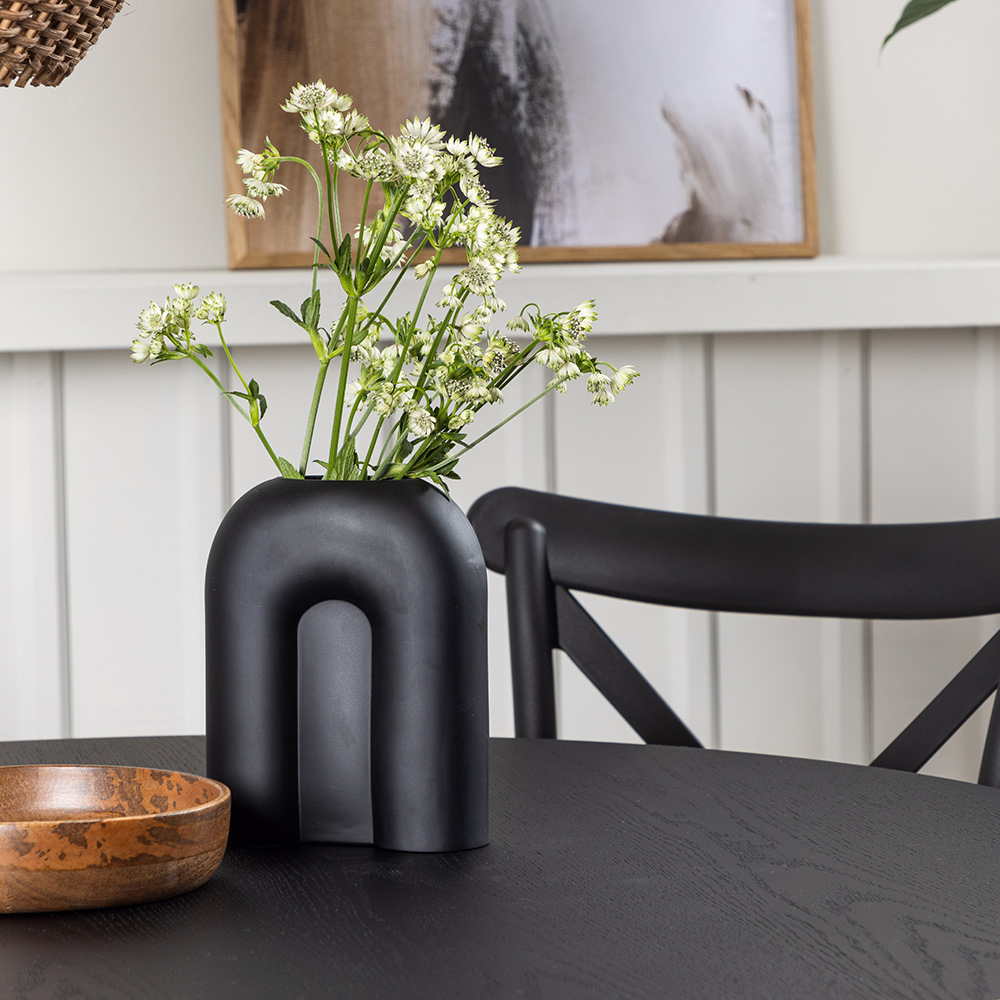 Spisegruppe Venture Home Bootcut Ø110 cm med 4 Crosett Stoler