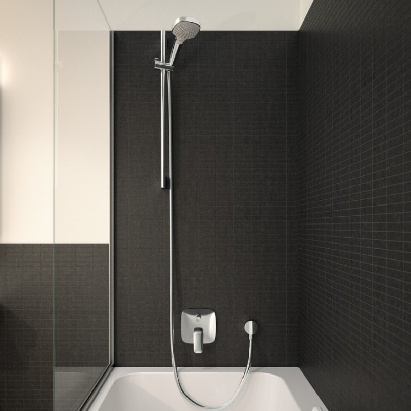 Badekarbatteri Hansgrohe Logis med 2 funksjoner for Innbygning