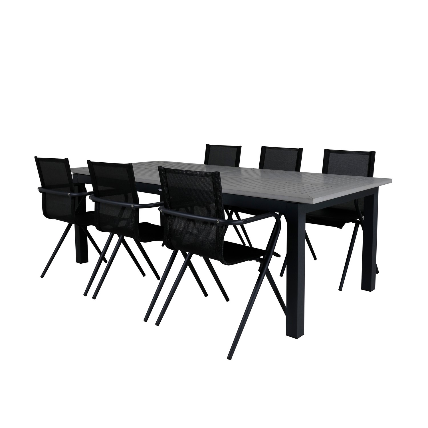 Spisegruppe Venture Home Aleyna 224 med 6 Aspen Spisestoler