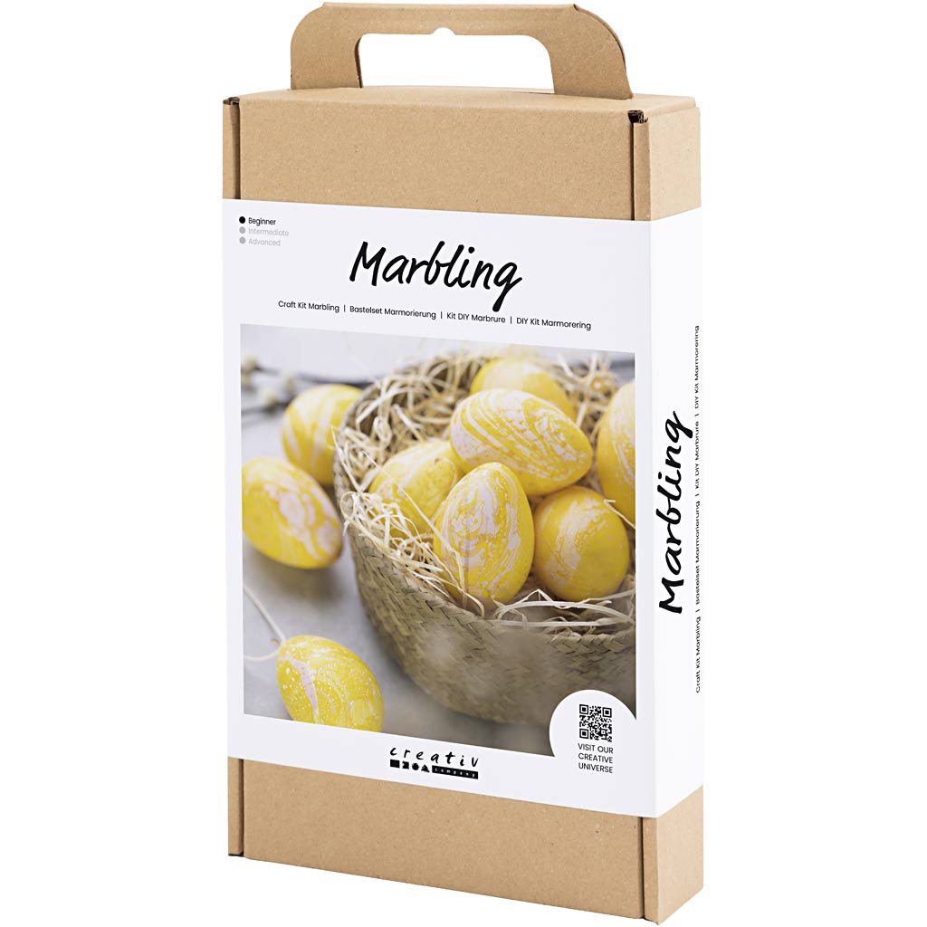 Marmorering Creativ Company DIY Kit Rosa/Gul