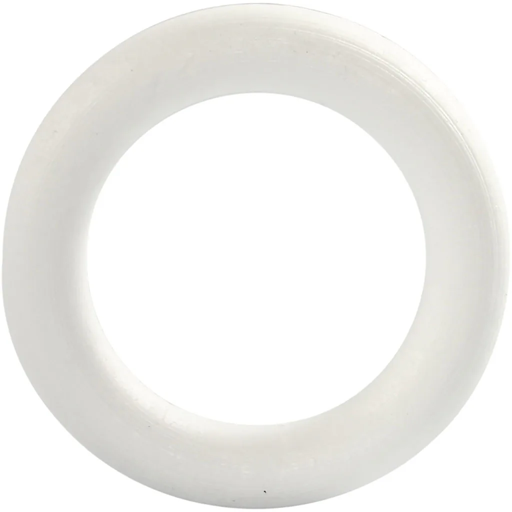Ring Creativ Company Str 12 cm Tykkelse 20 mm Hvit 1 Stk