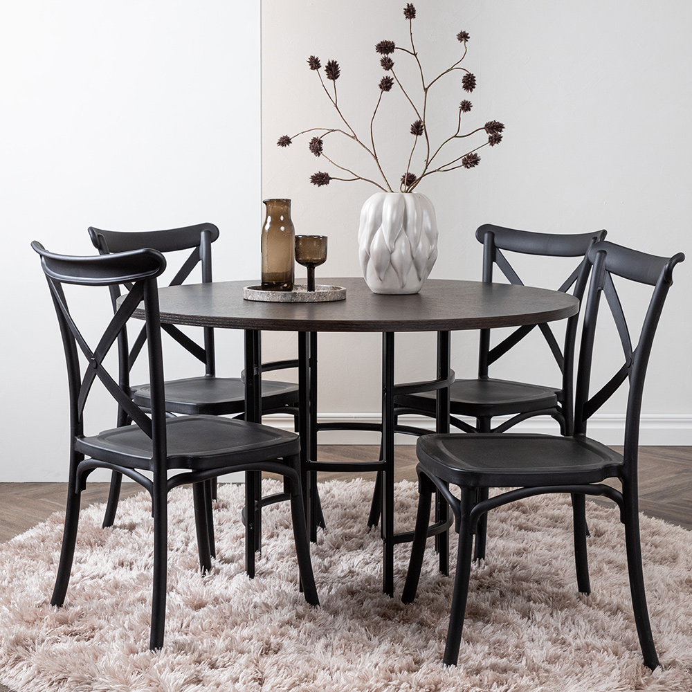 Spisegruppe Venture Home Copenhagen med 4 Crosett Stoler