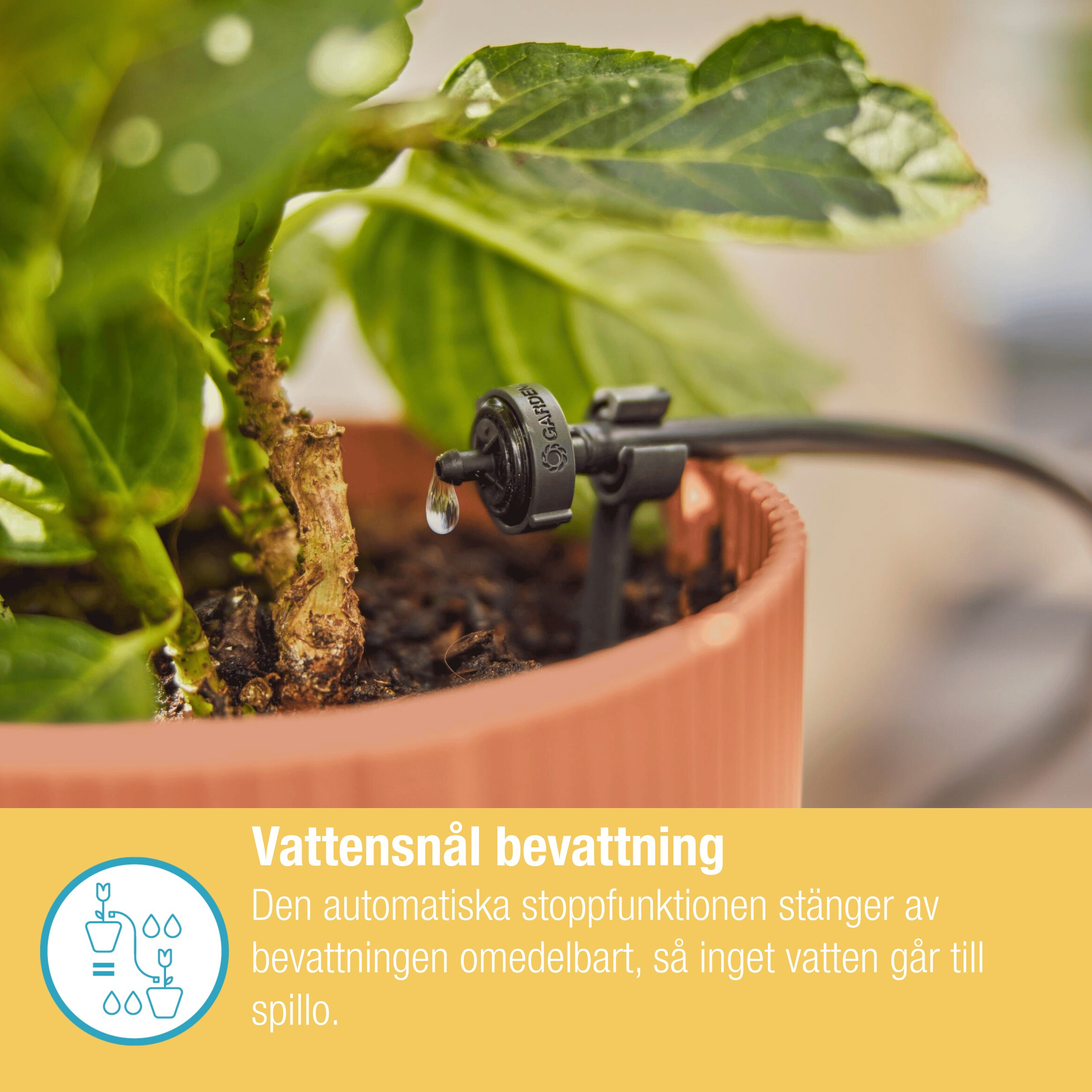 Dryppfordeler Gardena Micro-Drip 2 l/h Trykkregulerende