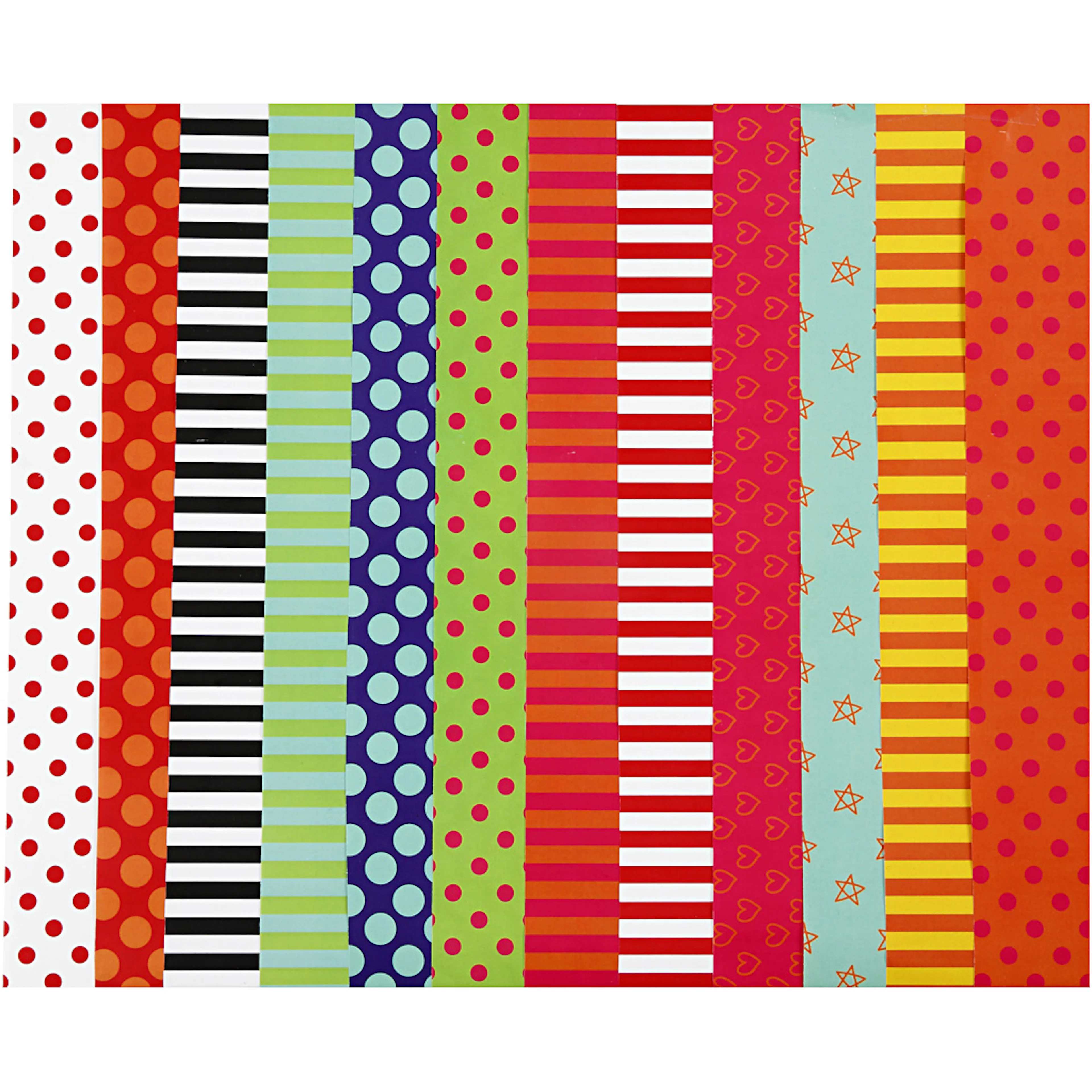 Glanspapir Creativ Company Ass Farger Mønstret 32x48 cm 100 Ass Ark/1 Pk