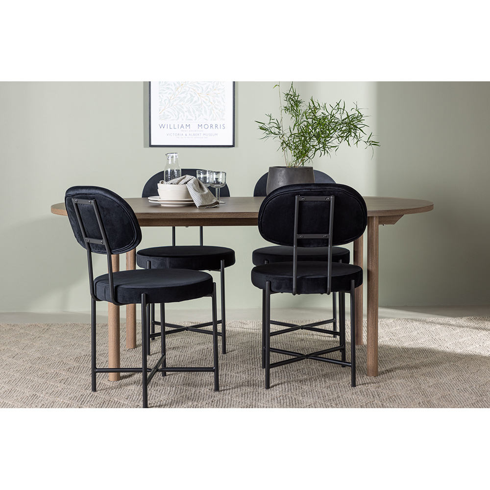 Spisegruppe Venture Home Andy med 4 Stella Stoler