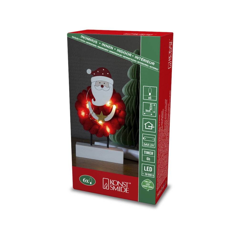 Juledekorasjon Gnosjö Konstsmide Nisse 6 LED