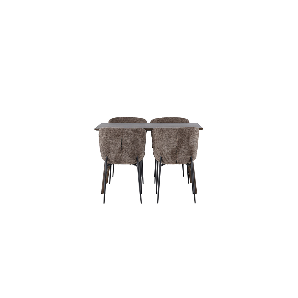 Spisegruppe Venture Home Kaseidon med 4 stk Modesto Stoler