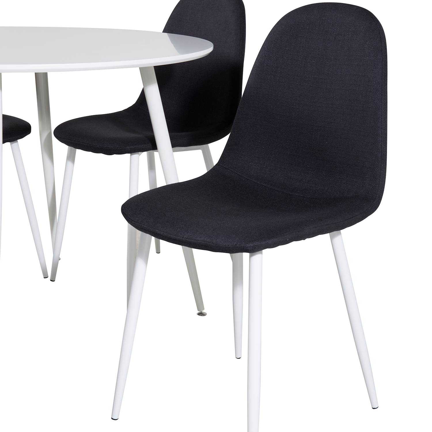 Spisegruppe Venture Home Plake med 4 Pobbie Stoler Polyester Rundt