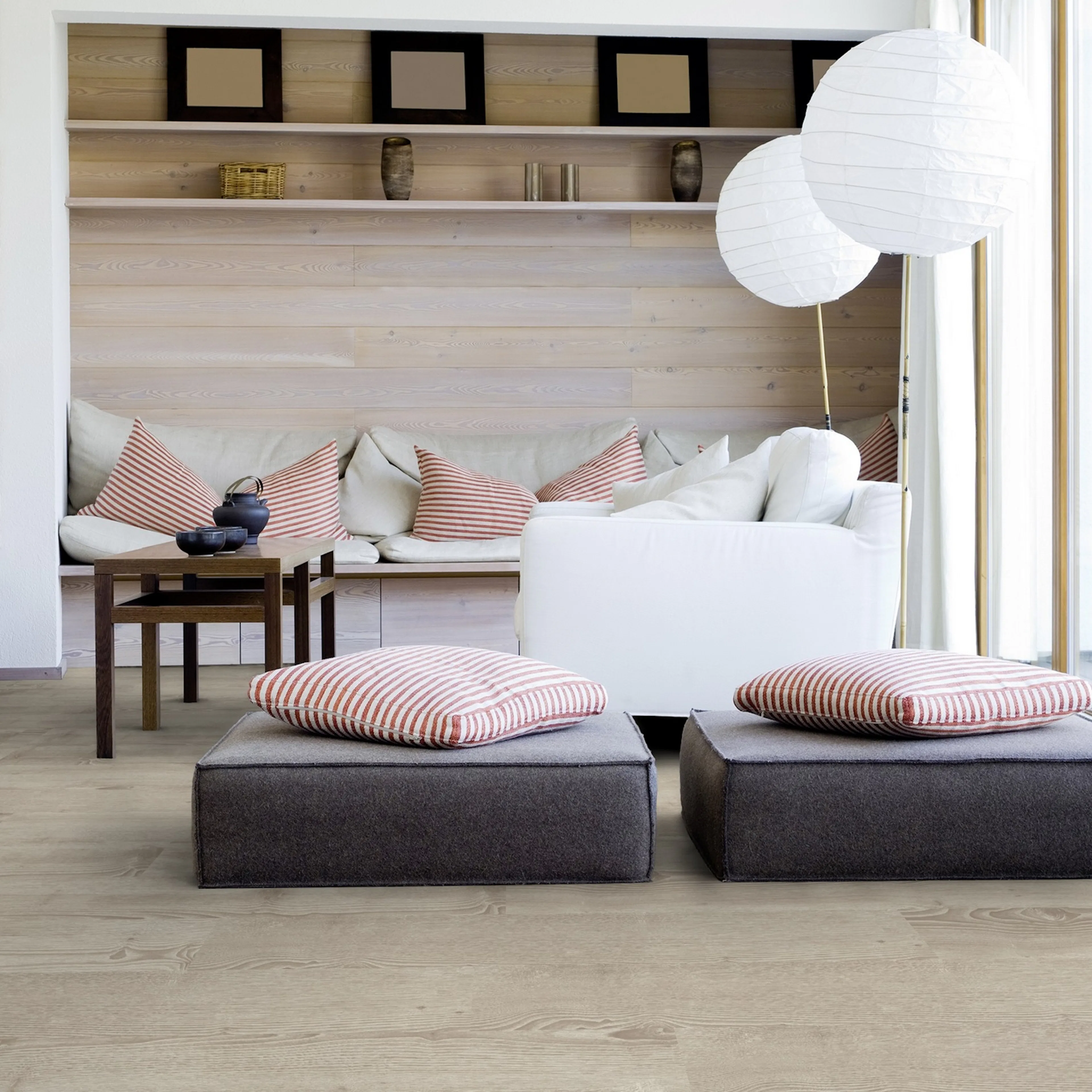 Vinylgulv Tarkett iD Click Ultimate 55 Scandinavian Oak Medium Beige