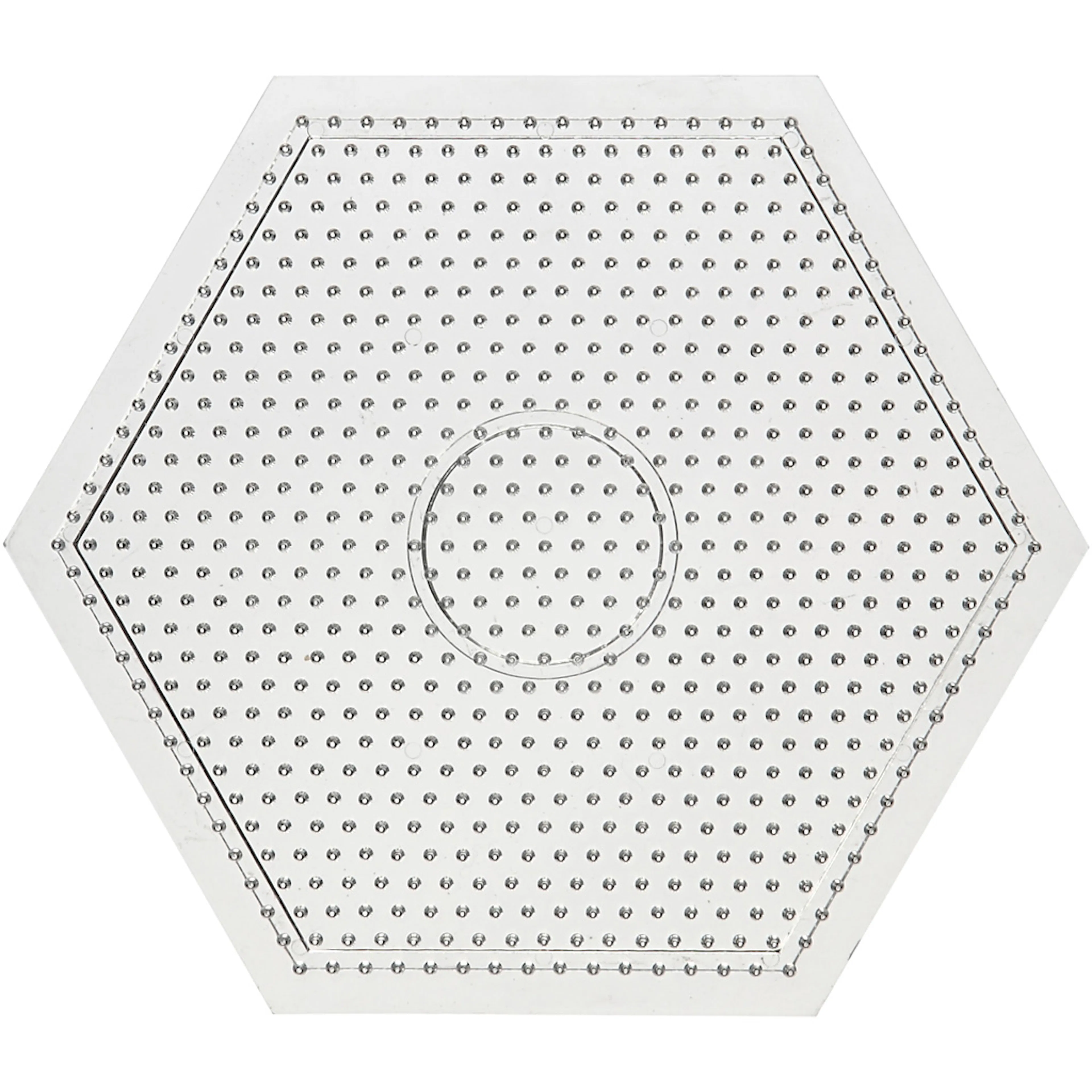 Perleplate Creativ Company 6-kantet 15x15 cm 10 Stk/1 Pk