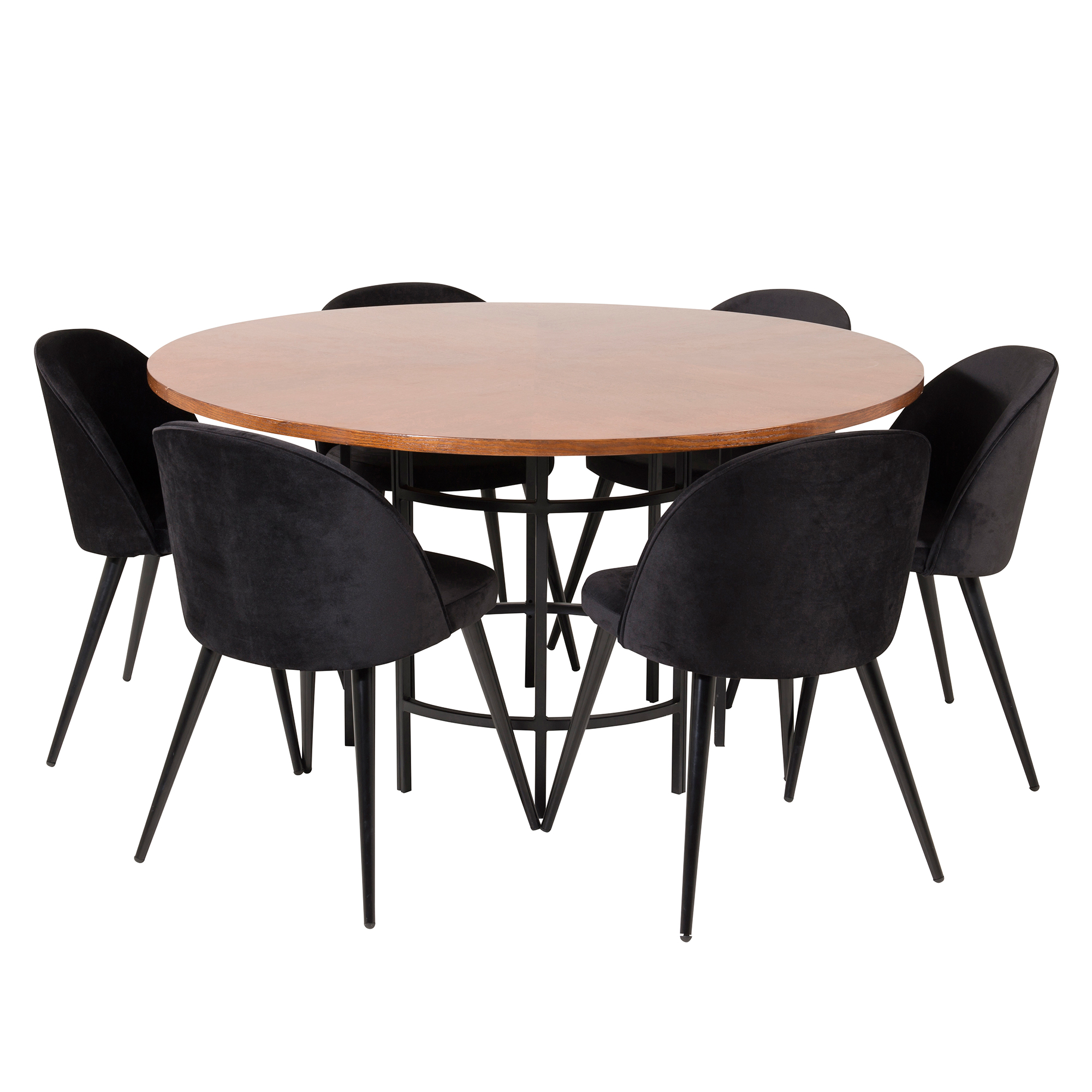 Spisegruppe furniture/fashion Copenhagen med 6 Valentina Stoler