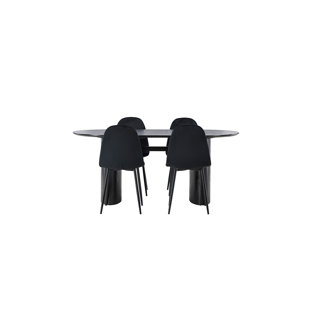 Spisegruppe Venture Home Isolde med 4 stk Polar Stoler