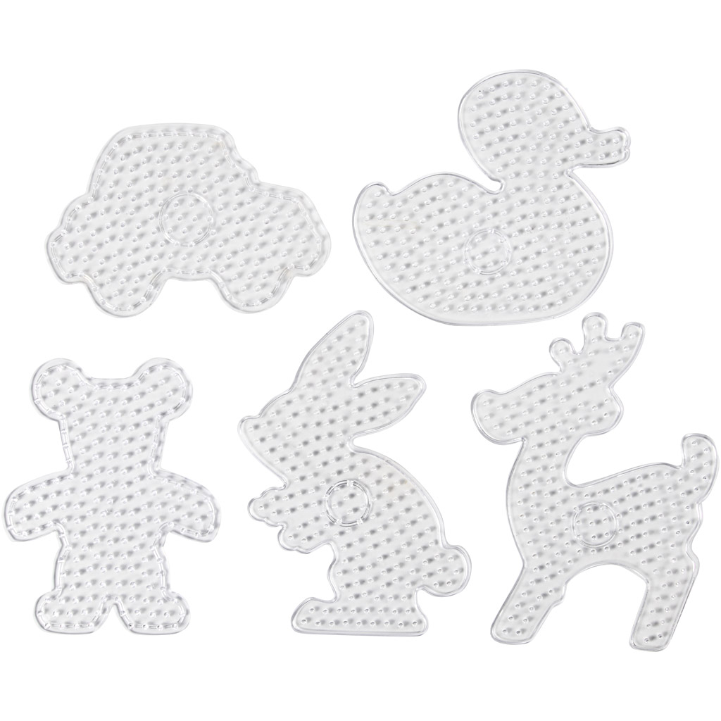Perleplate Creativ Company Transparent Str 16x19,5-19x24 cm Jumbo 5 Stk/1 Pk