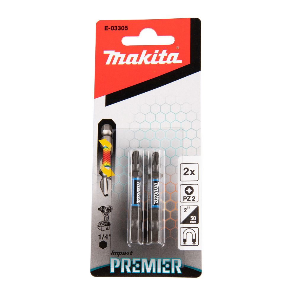 Bits Makita Impact Premier E-03305 50 mm 2-pk